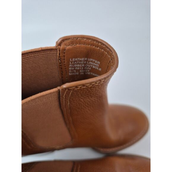 Tory Burch Women's Toasted Caramel Tan Leather Chelsea 70mm Lug Bootie Size 6 M - Picture 5 of 7
